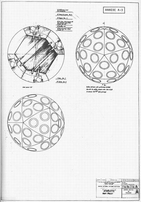 Avant-projet du satellite Starlette, 1979